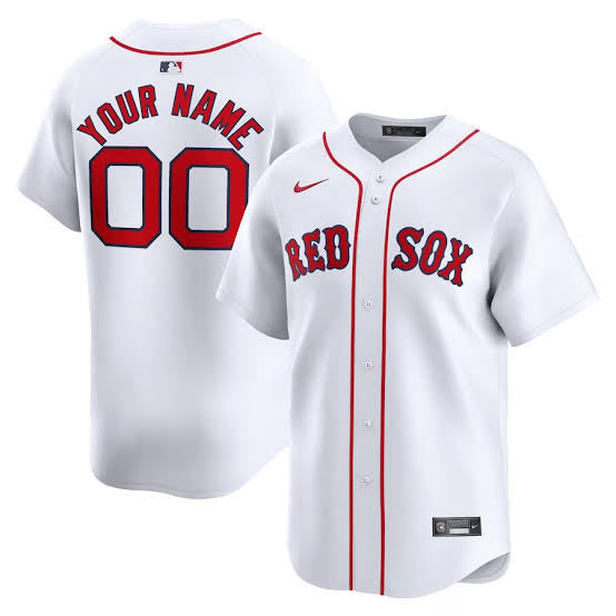 Any Name and Number customized YOUTH Boston Red Sox Official MLB Nike Jersey white