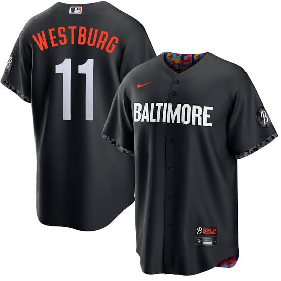 Jordan Westburg YOUTH Baltimore Orioles Official MLB City Connect Limited Nike jersey