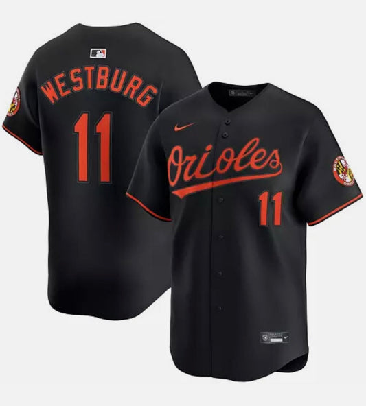 Jordan Westburg YOUTH Baltimore Orioles Official MLB Nike jersey Black