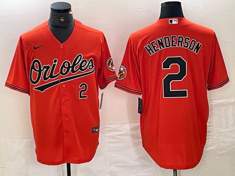 Gunnar Henderson YOUTH Baltimore Orioles Official MLB Nike jersey Orange