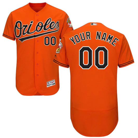 Any Name and Number customized YOUTH Baltimore Orioles Official MLB Majestic jersey Orange