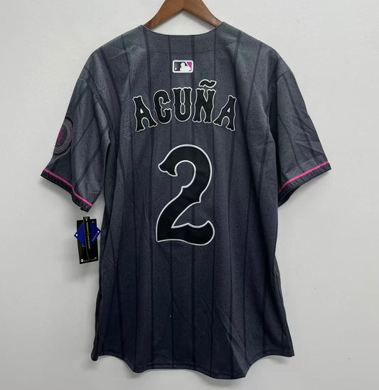 Luisangel Acuna YOUTH New York Mets Official MLB Nike City Connect Limited Jersey