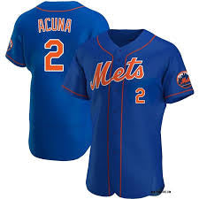 Luisangel Acuna YOUTH New York Mets Official MLB Nike Jersey blue