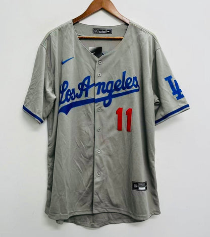 Roki Sasaki YOUTH Los Angeles Dodgers Official MLB Nike Jersey gray