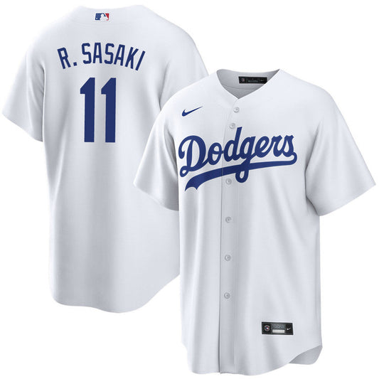 Roki Sasaki YOUTH Los Angeles Dodgers Official MLB Nike Jersey white