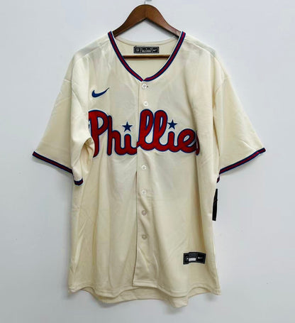 Edmundo Sosa YOUTH Philadelphia Phillies Official MLB Nike Jersey cream
