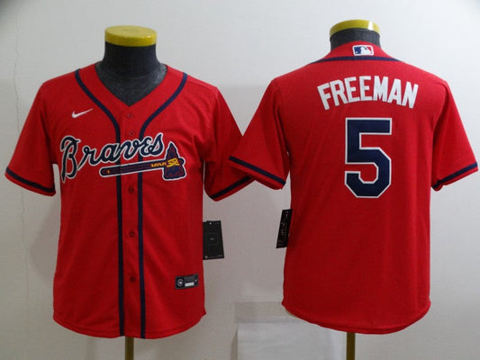 Freddie Freeman YOUTH Atlanta Braves jersey Nike red