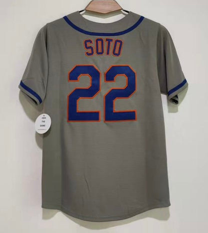 Juan Soto YOUTH New York Mets Jersey Classic Authentics gray