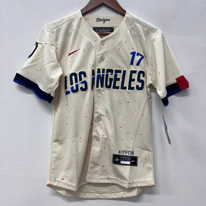 Shohei Ohtani Los Angeles Dodgers YOUTH Nike City Connect Limited Jersey Cream