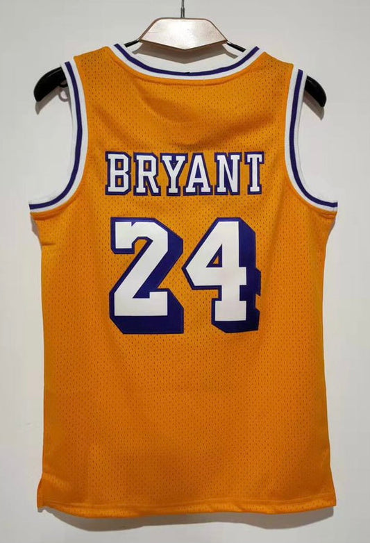 Kobe Bryant YOUTH Los Angeles Lakers Jersey Yellow #24