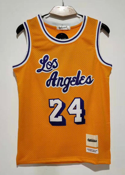 Kobe Bryant YOUTH Los Angeles Lakers Jersey Yellow #24