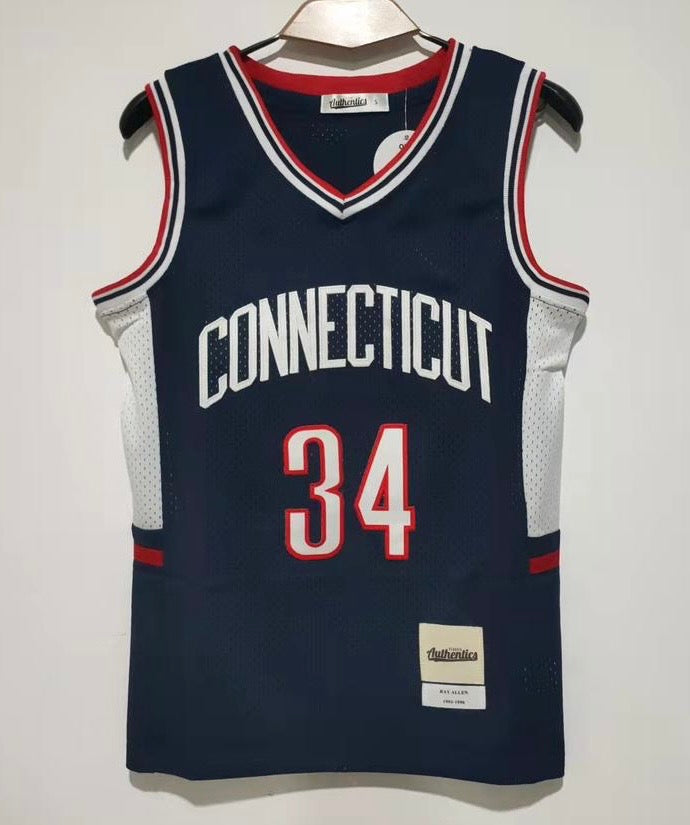 Ray Allen YOUTH KIDS UCONN University of Connecticut Huskies Jersey