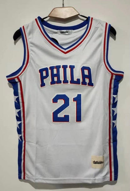 Joel Embiid YOUTH Philadelphia 76ers Jersey Classic Authentics