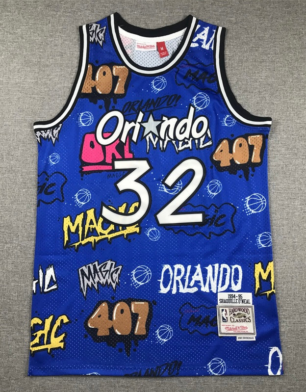 Shaquille O’Neal YOUTH KIDS Orlando Magic Official NBA Graffiti Jersey