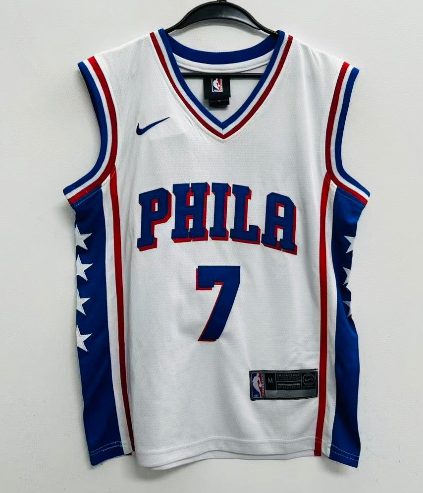 V. J. Edgecombe YOUTH KIDS Philadelphia 76ers Official NBA Jersey