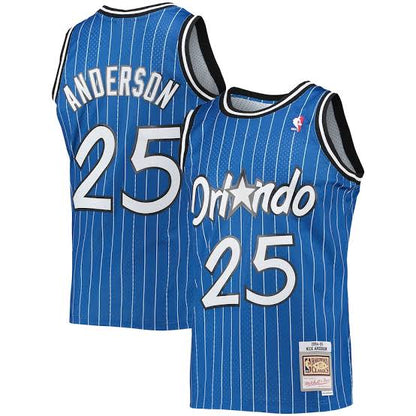 Nick Anderson YOUTH Orlando Magic Official NBA Mitchell & Ness Jersey blue