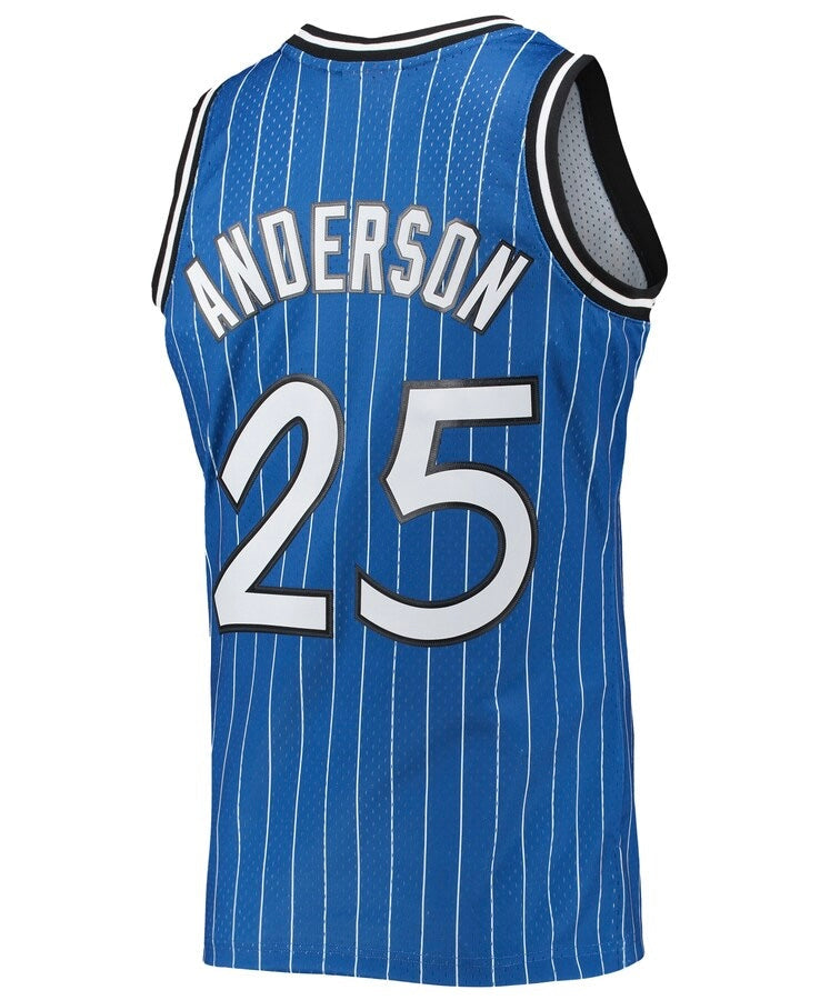 Nick Anderson YOUTH Orlando Magic Official NBA Mitchell & Ness Jersey blue