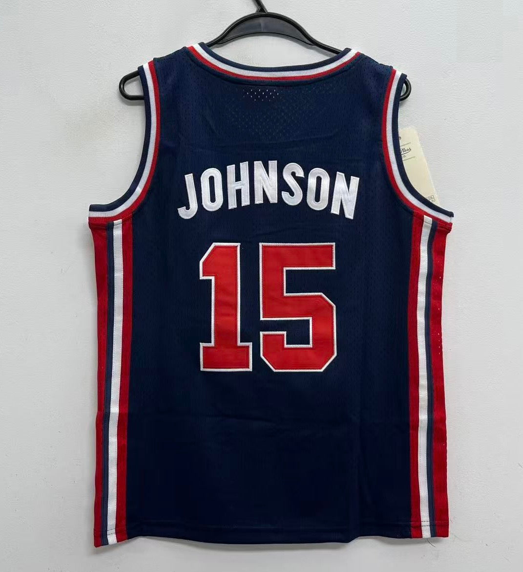 Earvin Magic Johnson YOUTH KIDS USA Basketball Olympic Mitchell & Ness Jersey