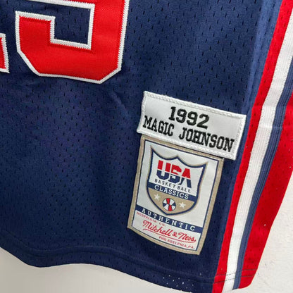 Earvin Magic Johnson YOUTH KIDS USA Basketball Olympic Mitchell & Ness Jersey