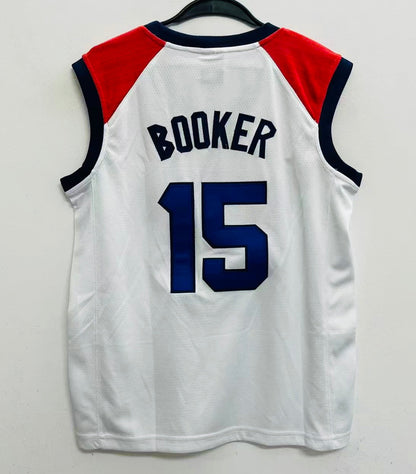 Devin Booker YOUTH KIDS USA Basketball Olympic Nike Jersey White