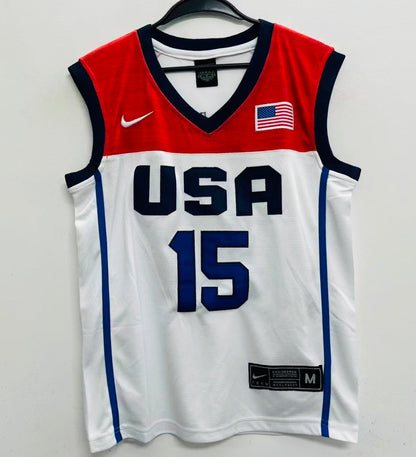 Devin Booker YOUTH KIDS USA Basketball Olympic Nike Jersey White