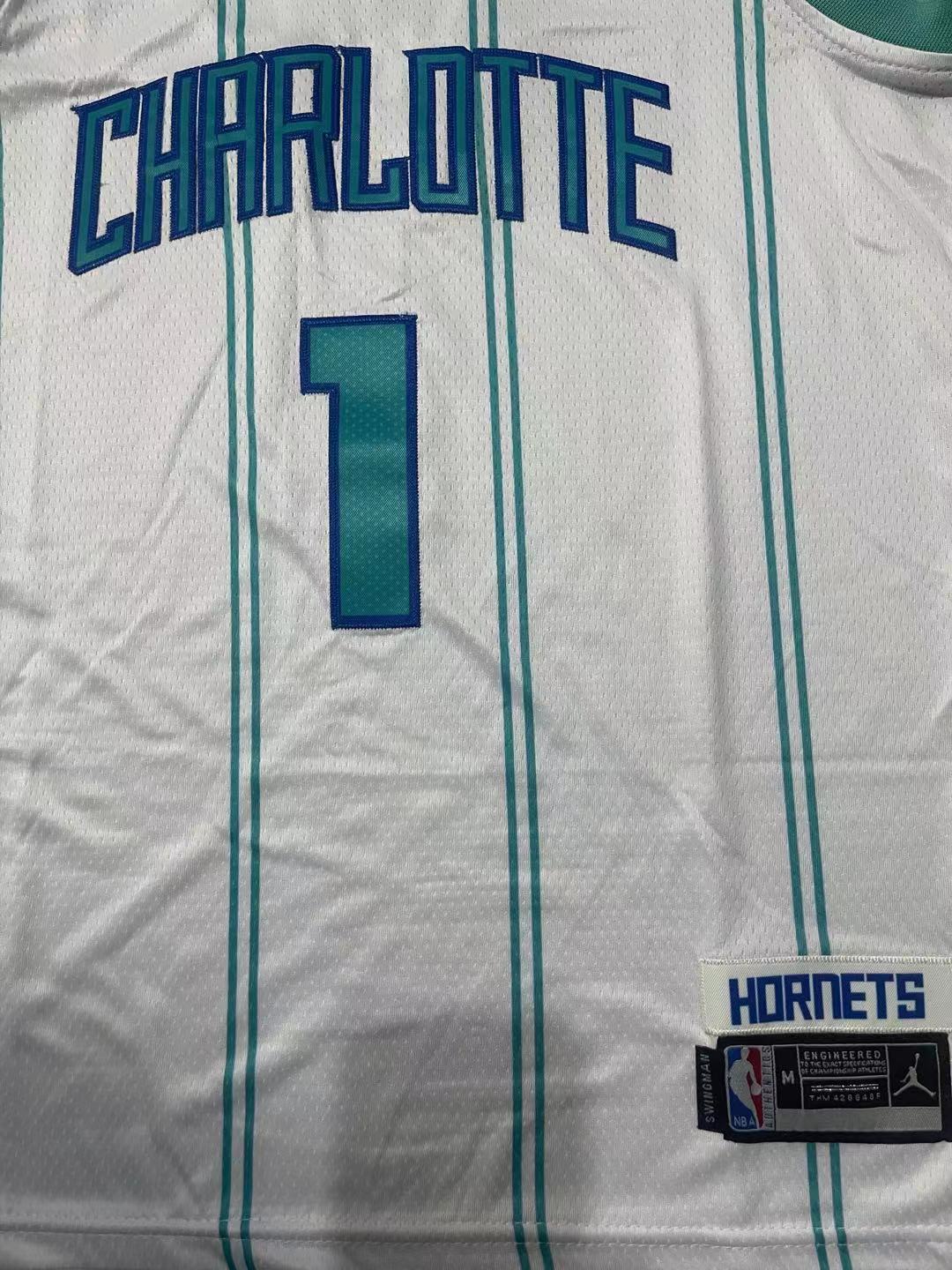 LaMelo Ball YOUTH Charlotte Hornets Jersey White
