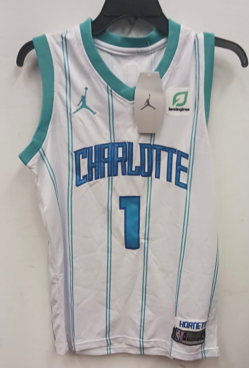 LaMelo Ball YOUTH Charlotte Hornets Jersey White