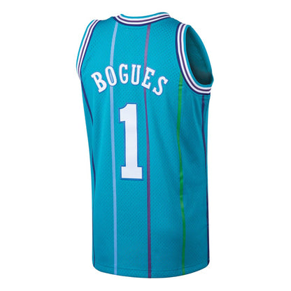 Muggsy Bogues YOUTH KIDS Charlotte Hornets Jersey Mitchell & Ness
