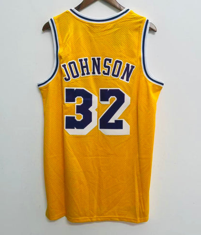 Magic Johnson Los Angeles Lakers YOUTH KIDS Official NBA Mitchell & Ness Jersey yellow