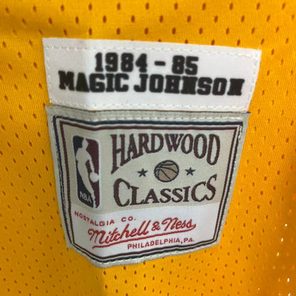 Magic Johnson Los Angeles Lakers YOUTH KIDS Official NBA Mitchell & Ness Jersey yellow