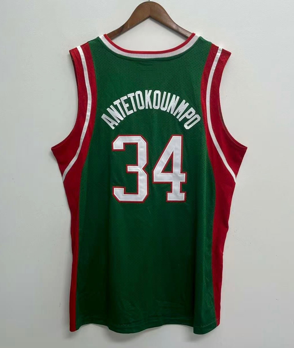 Giannis Antetokounmpo 2013-14 Milwaukee Bucks YOUTH KIDS Mitchell & Ness Jersey