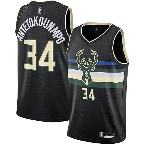 Giannis Antetokounmpo Milwaukee Bucks YOUTH KIDS Jersey black