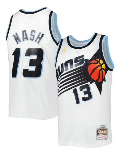Steve Nash YOUTH KIDS Phoenix Suns Official NBA Mitchell & Ness Jersey white