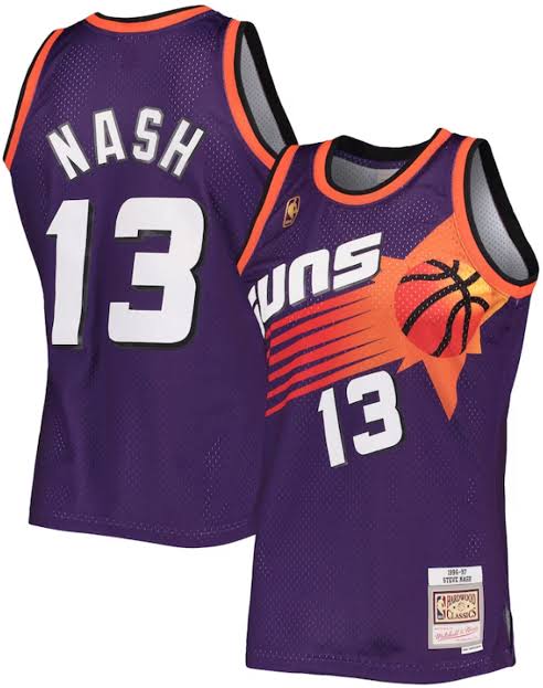 Steve Nash YOUTH KIDS Phoenix Suns Official NBA Mitchell & Ness Jersey purple