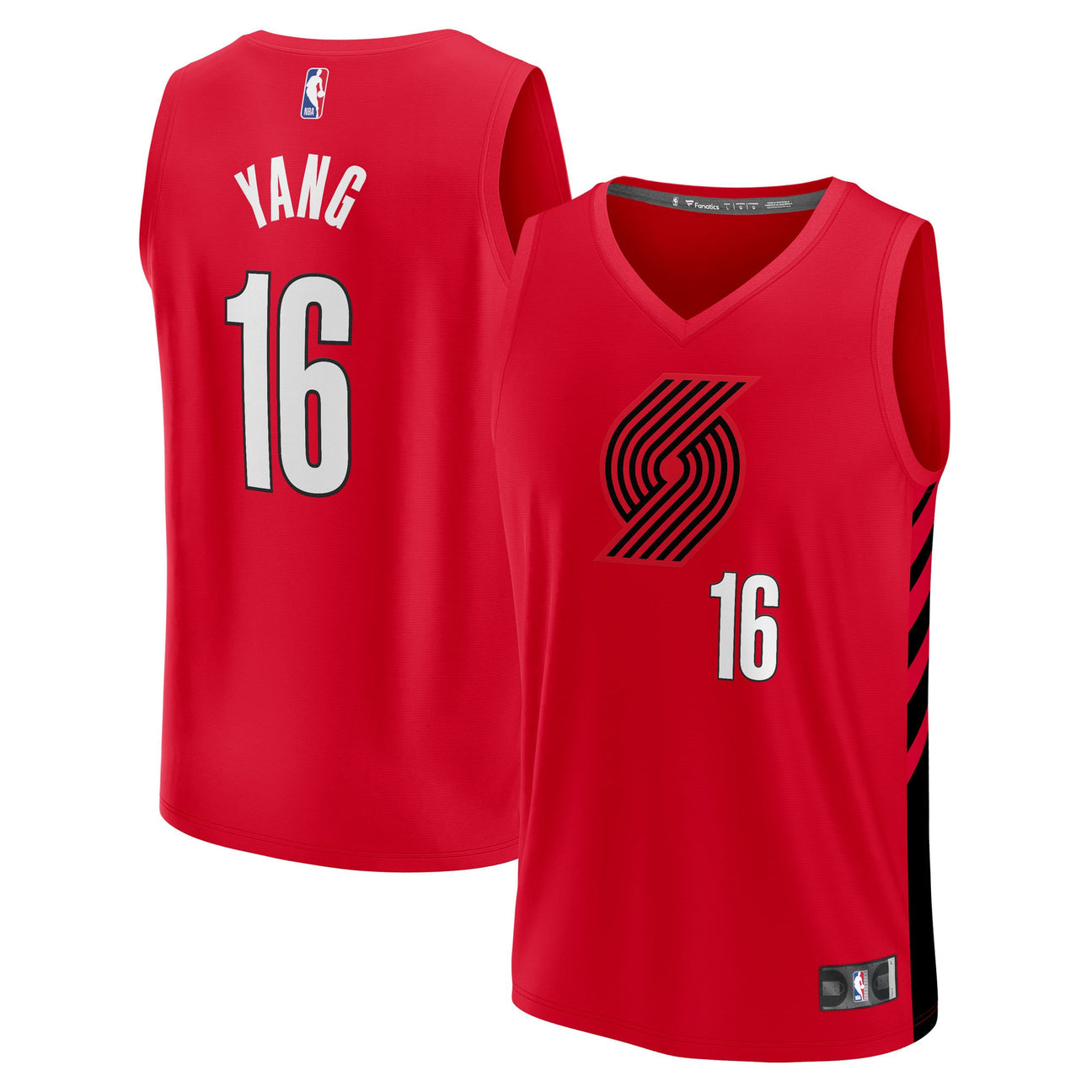 Yang Hansen Portland Trailblazers YOUTH KIDS Official NBA Fanatics Jersey