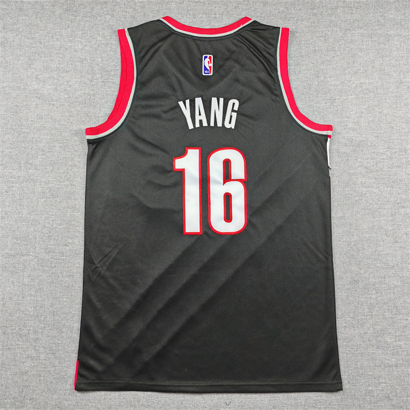 Yang Hansen Portland Trailblazers YOUTH KIDS Official NBA Nike Jersey