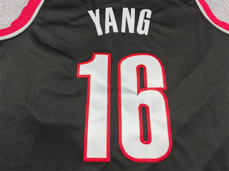 Yang Hansen Portland Trailblazers YOUTH KIDS Official NBA Nike Jersey