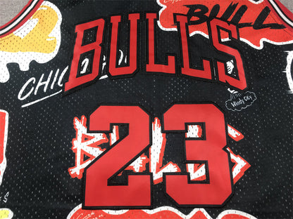 Michael Jordan YOUTH KIDS Chicago Bulls Official NBA Graffiti Jersey