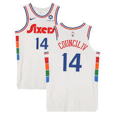 Ricky Council YOUTH KIDS Philadelphia 76ers Official NBA Spectrum Jersey