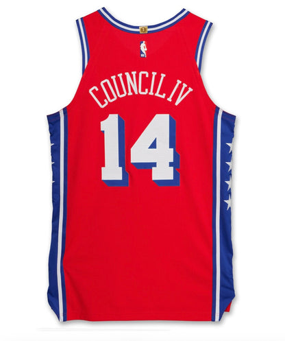 Ricky Council YOUTH KIDS Philadelphia 76ers Official NBA Jersey Red