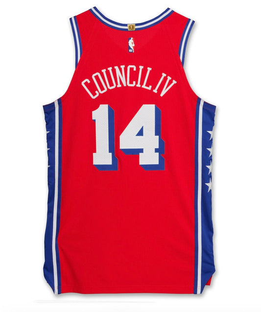 Ricky Council YOUTH KIDS Philadelphia 76ers Official NBA Jersey Red
