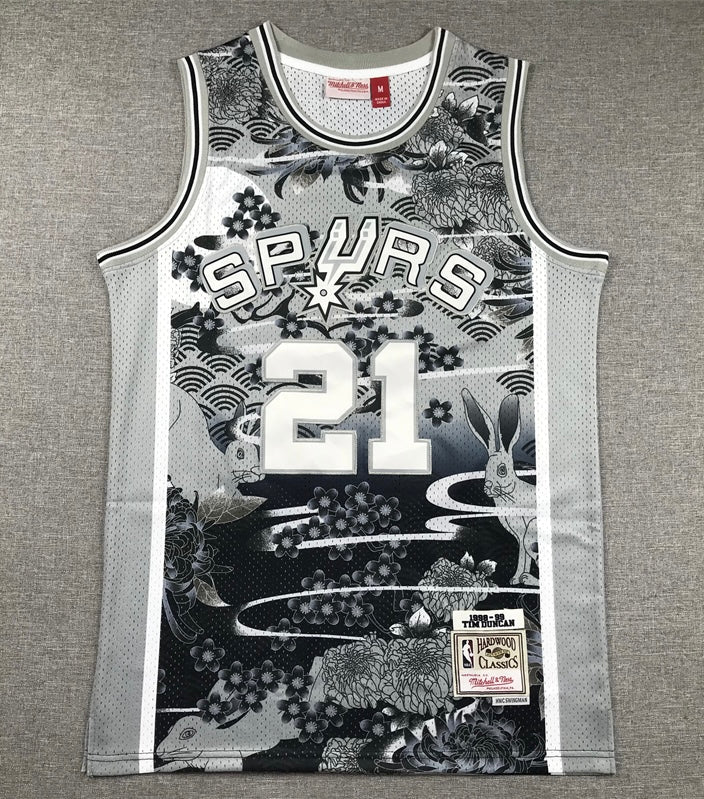 Tim Duncan San Antonio Spurs YOUTH KIDS Official NBA Mitchell & Ness Jersey
