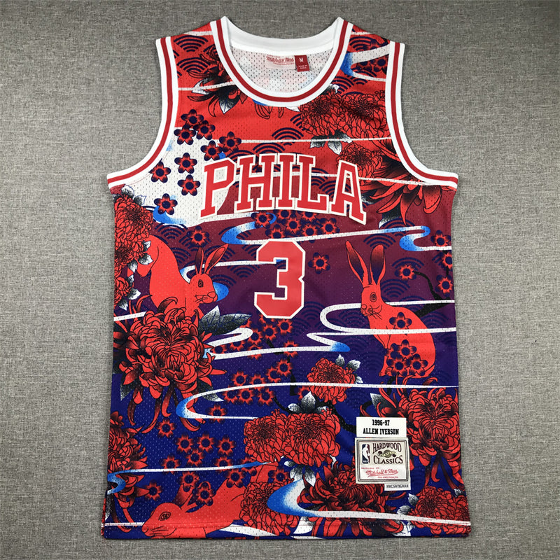 Allen Iverson YOUTH KIDS Philadelphia 76ers Official NBA Jersey