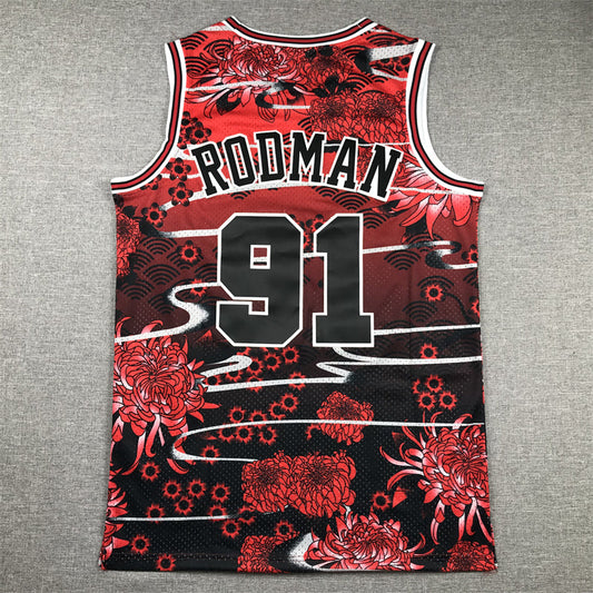 Dennis Rodman YOUTH KIDS Chicago Bulls Official NBA Graffiti Jersey