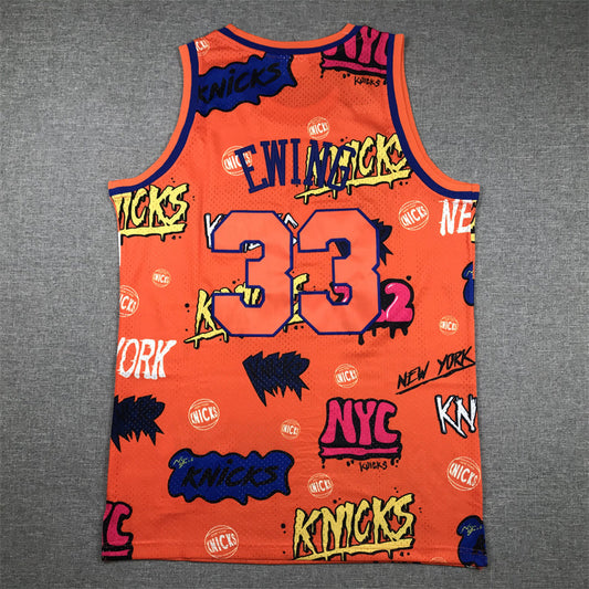 Patrick Ewing YOUTH KIDS New York Knicks Official NBA Graffiti Jersey