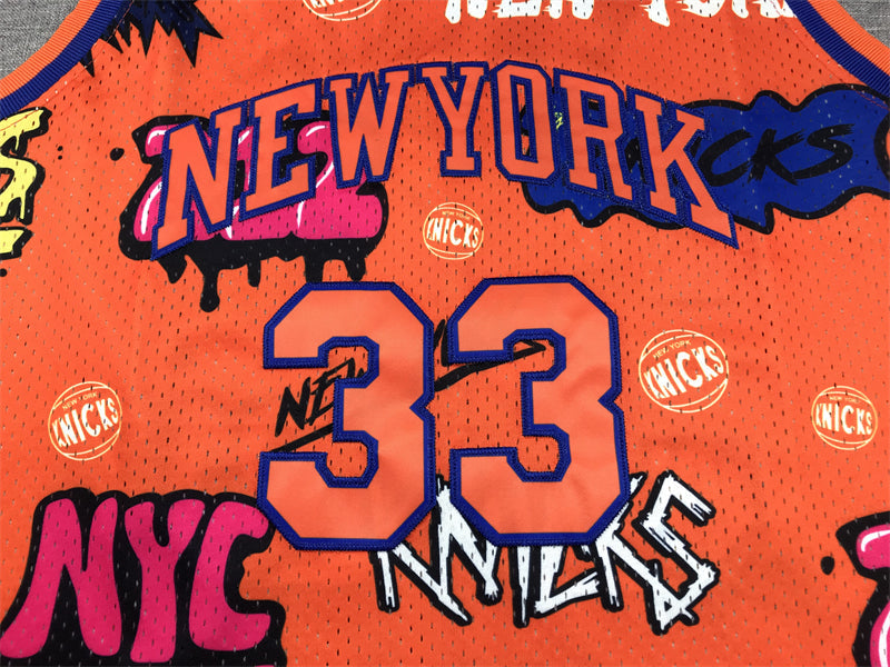 Patrick Ewing YOUTH KIDS New York Knicks Official NBA Graffiti Jersey