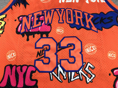 Patrick Ewing YOUTH KIDS New York Knicks Official NBA Graffiti Jersey
