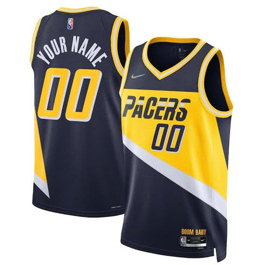 Indiana Pacers Any Name & Number YOUTH KIDS Official NBA Nike Jersey blue & yellow