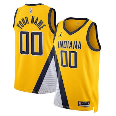 Indiana Pacers Any Name & Number YOUTH KIDS Official NBA Nike Jersey Yellow