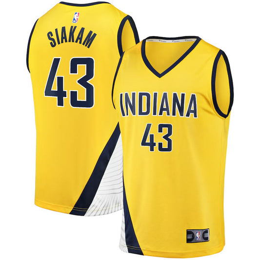 Pascal Siakam Indiana Pacers YOUTH KIDS Official NBA Nike Jersey yellow